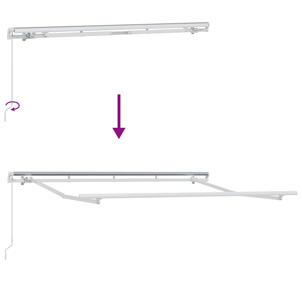 Estructura Del Toldo Manual 3 X 2 M Metal