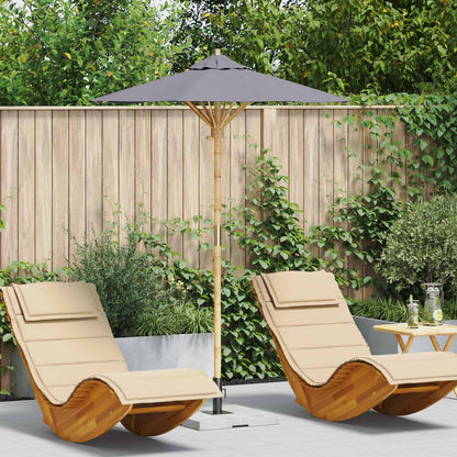 Sombrilla De Jardín Ø 270 X 260 Cm Bambú Redondo