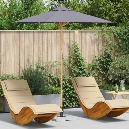 Sombrilla De Jardín Ø 270 X 260 Cm Bambú Redondo