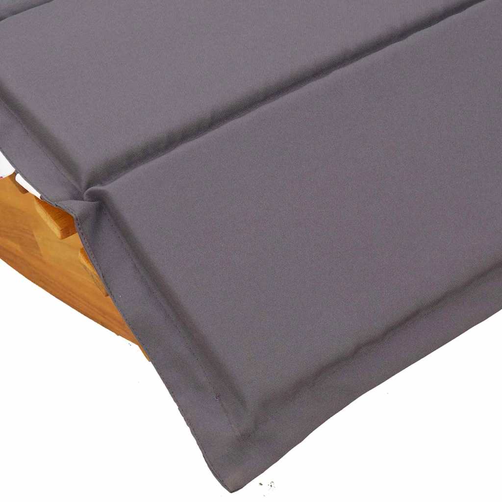 Tumbona Con Cojín 2 Pcs Marrón Madera De Acacia Sólida