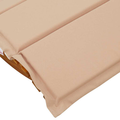 Tumbona Con Cojín 2 Pcs Marrón Madera De Acacia Sólida