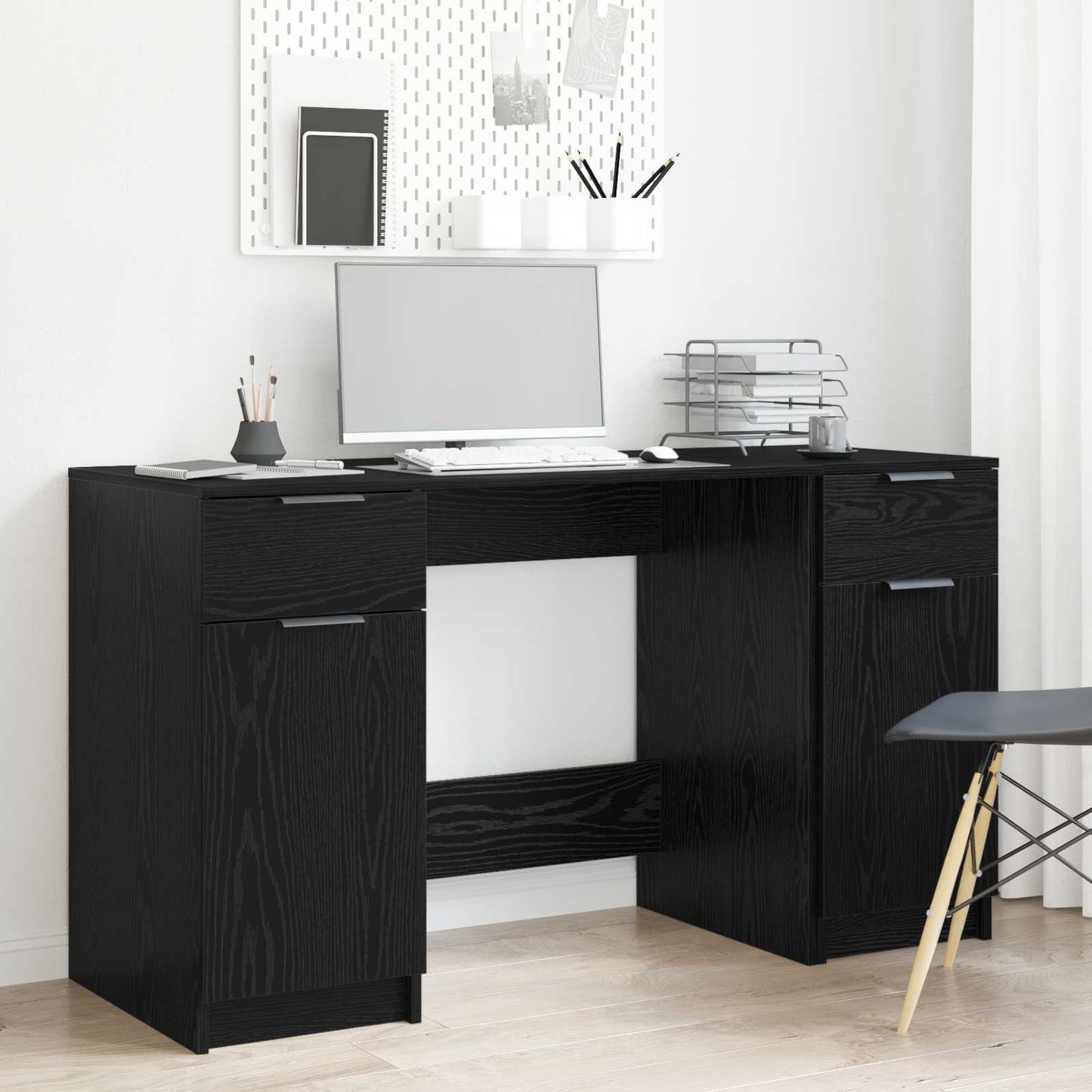 Escritorio Madera De Ingeniería 133 X 50 X 75 Cm
