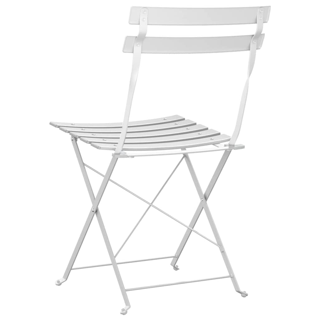 Silla De Jardín Plegable 2 Pcs 42 X 46 X 82Cm Metal
