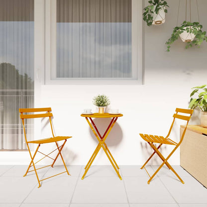 Silla De Jardín Plegable 2 Pcs 42 X 46 X 82Cm Metal