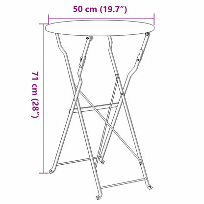 Mesa De Bistró Ø 50 X 71 Cm