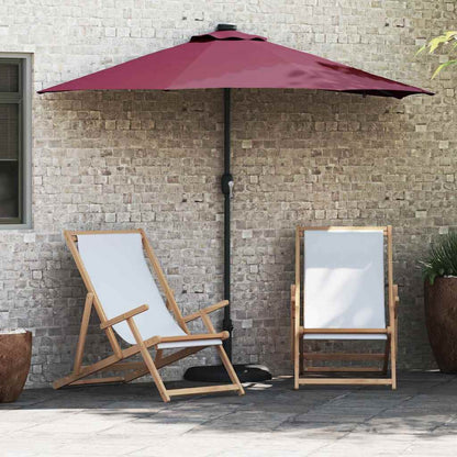 Sombrilla De Jardín 294 X 150 X 223 Cm Poliéster Y Acero