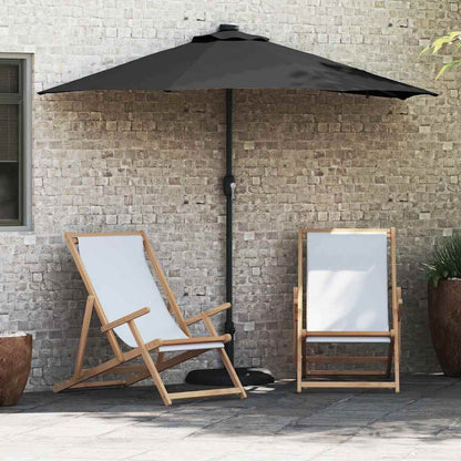 Sombrilla De Jardín 294 X 150 X 223 Cm Poliéster Y Acero