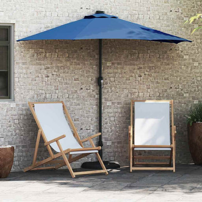 Sombrilla De Jardín 294 X 150 X 223 Cm Poliéster Y Acero