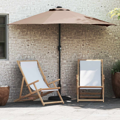 Sombrilla De Jardín 294 X 150 X 224 Cm Poliéster Y Acero