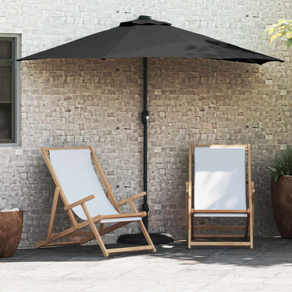 Sombrilla De Jardín 294 X 150 X 224 Cm Poliéster Y Acero