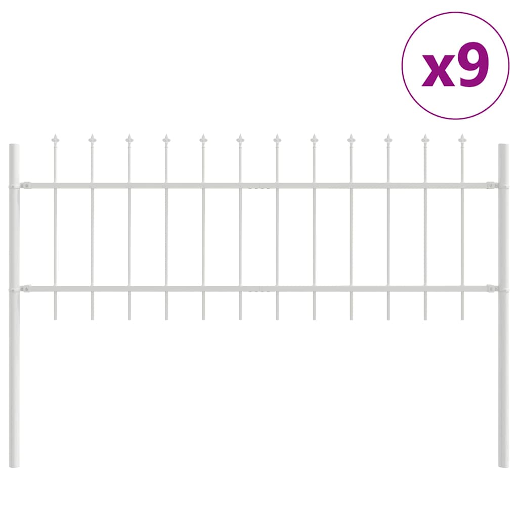Valla De Jardín 9 Pcs 15,3 X 0,6 M