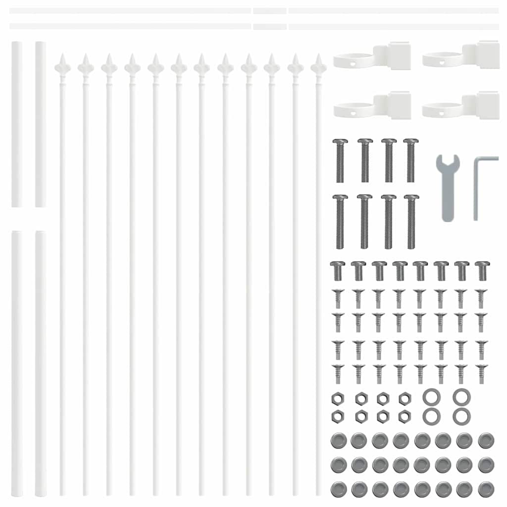 Valla De Jardín 9 Pcs 15,3 X 1,2 M