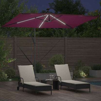Sombrilla 294 X 200 X 270 Cm Poliéster Y Aluminio