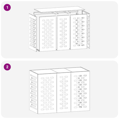 Funda Para Aire Acondicionado 110 X 50 X 80 Cm Acero