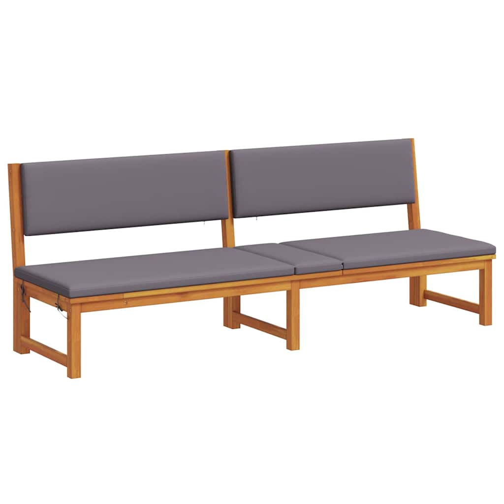 Tumbona Aceite Natural 200 X 57 X 75Cm Madera Maciza De Acacia