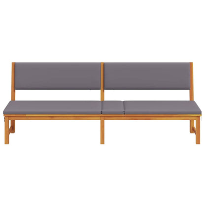 Tumbona Aceite Natural 200 X 57 X 75Cm Madera Maciza De Acacia