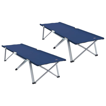 Cama De Camping Plegable Manual 2 Pcs 194 X 62,5 X 42,5 Cm