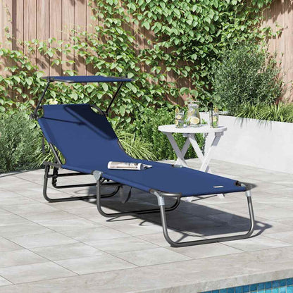 Tumbona Plegable 2 Pcs 190 X 57 X 81 Cm Oxford