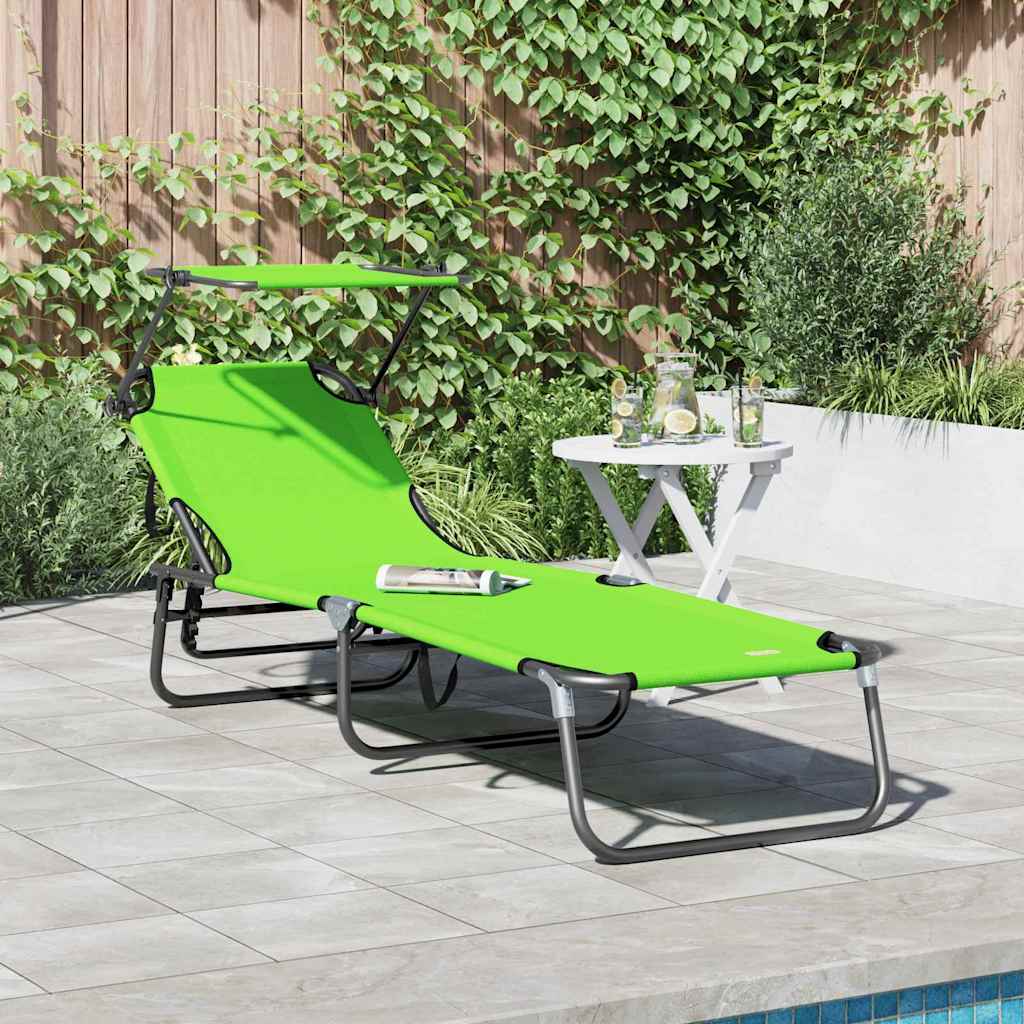 Tumbona Plegable 2 Pcs 190 X 57 X 81 Cm Oxford