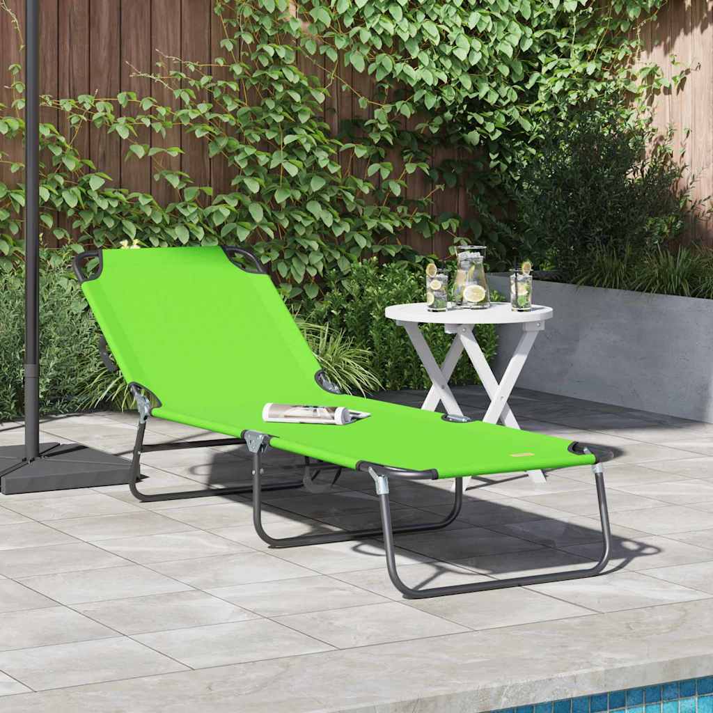 Tumbona Plegable 2 Pcs 188 X 57 X 86,5 Cm Poliéster