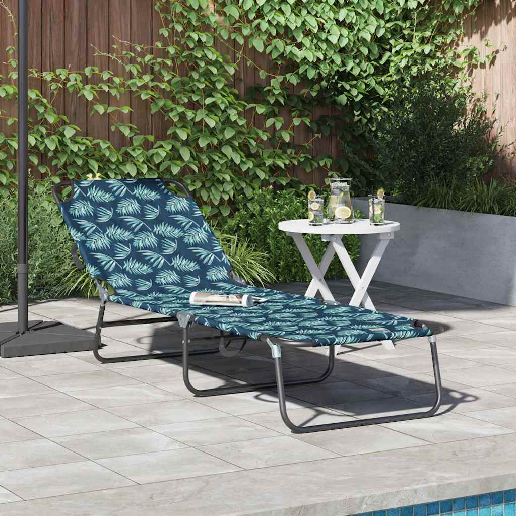 Tumbona Plegable 2 Pcs 188 X 57 X 86,5 Cm Poliéster
