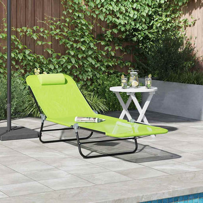 Tumbona Plegable 2 Pcs 182 X 55 X 85,5 Cm Textileno