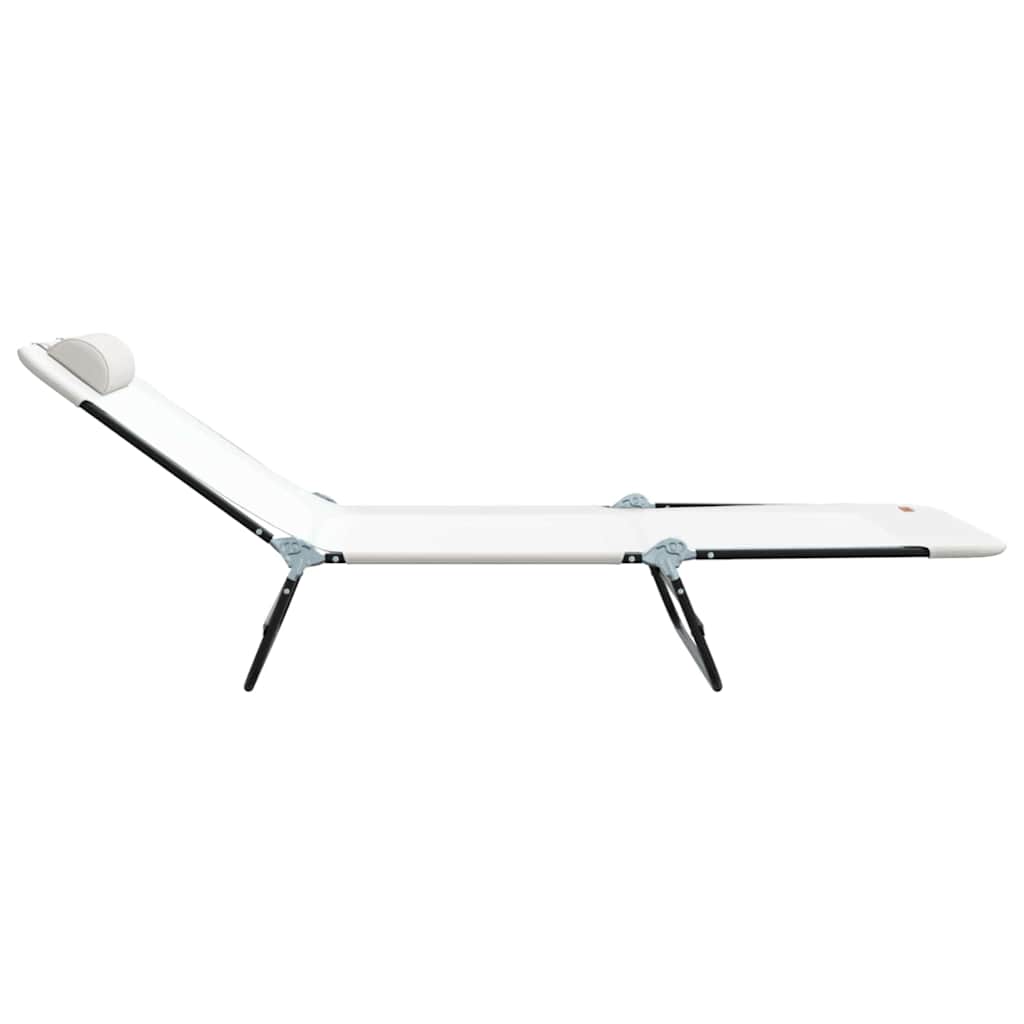 Tumbona Plegable 2 Pcs 182 X 55 X 85,5 Cm Textileno