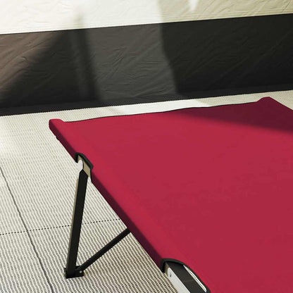 Cama De Camping Plegable Manual 2 Pcs 206 X 76 X 74 Cm
