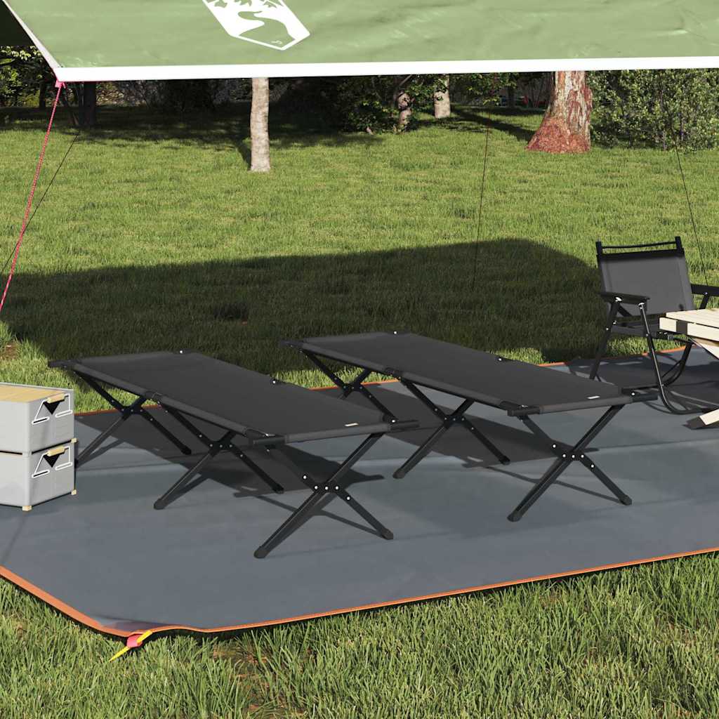 Cama De Camping Plegable Manual 2 Pcs