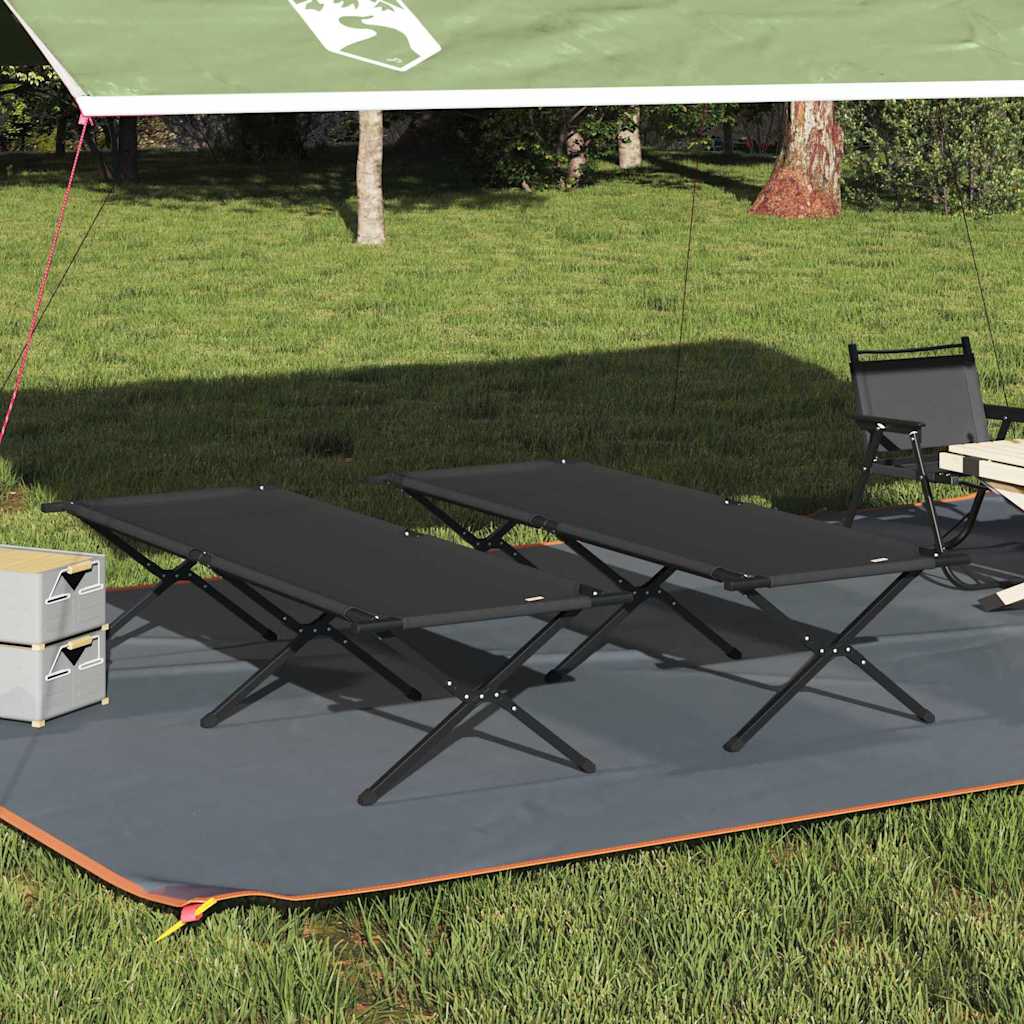 Cama De Camping Plegable Manual 2 Pcs