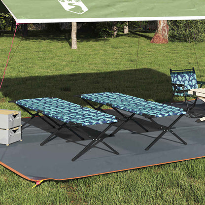 Cama De Camping Plegable Manual 2 Pcs