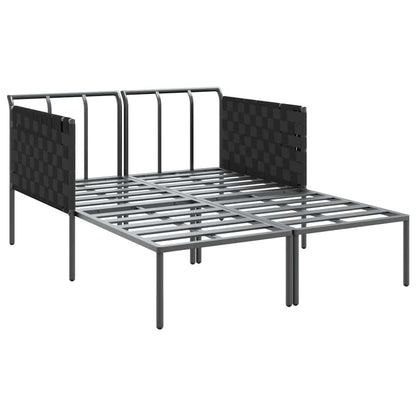 Tumbona Con Cojín 2-Persona Antracita 153 X 115 X 69.5 Cm