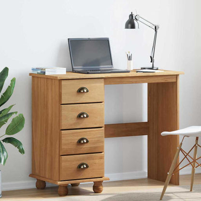 Escritorio Askim 95 X 40 X 75 Cm Madera De Pino Macizo