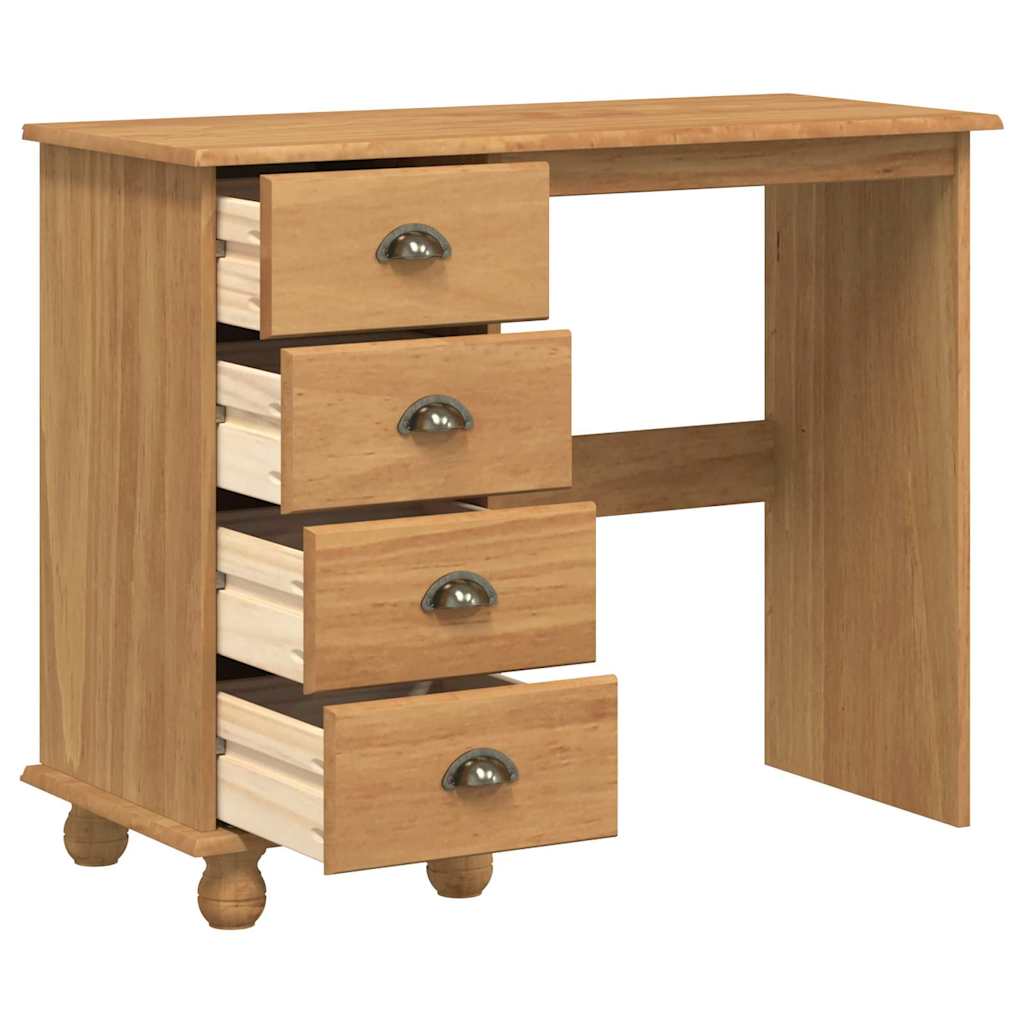 Escritorio Askim 95 X 40 X 75 Cm Madera De Pino Macizo