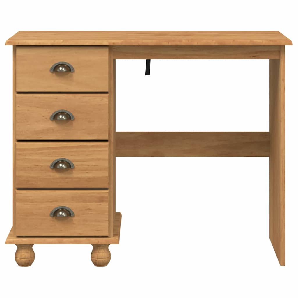 Escritorio Askim 95 X 40 X 75 Cm Madera De Pino Macizo
