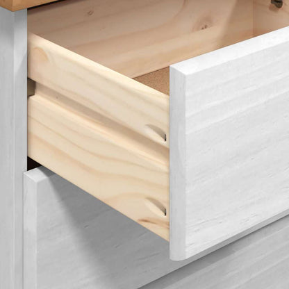Escritorio Askim 95 X 40 X 75 Cm Madera De Pino Macizo