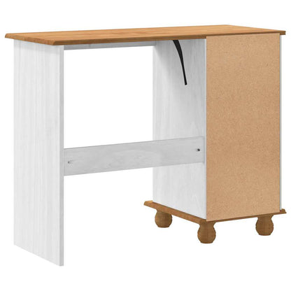 Escritorio Askim 95 X 40 X 75 Cm Madera De Pino Macizo