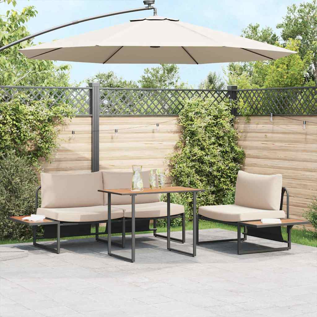 Mesa De Jardín 100 X 55 X 70 Cm Madera
