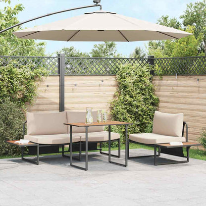 Mesa De Jardín 100 X 55 X 70 Cm Madera