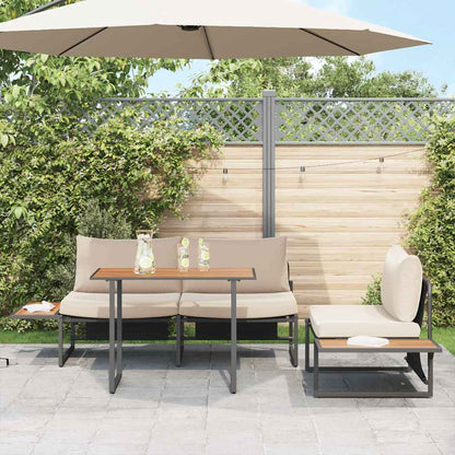 Mesa De Jardín 100 X 55 X 70 Cm Madera
