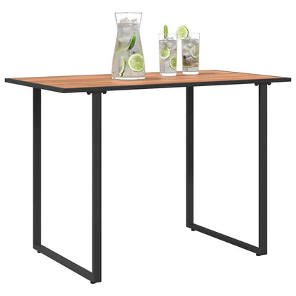 Mesa De Jardín 100 X 55 X 70 Cm Madera