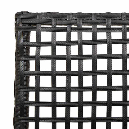 Silla De Jardín 2 Pcs Negro 55 X 53 X 85 Cm Ratán Sintético