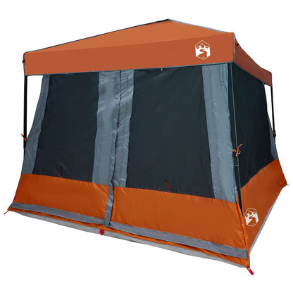 Juego De Tienda De Camping 2 Pcs Gris Y Tafetán Y Tela