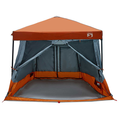 Juego De Tienda De Camping 2 Pcs Gris Y Tafetán Y Tela