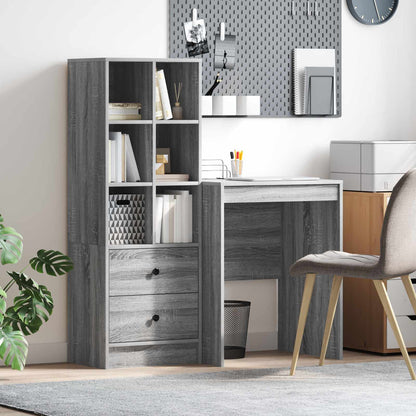 Escritorio Gris Concreto 145.5 X 50 X 127 Cm 2 Uds.