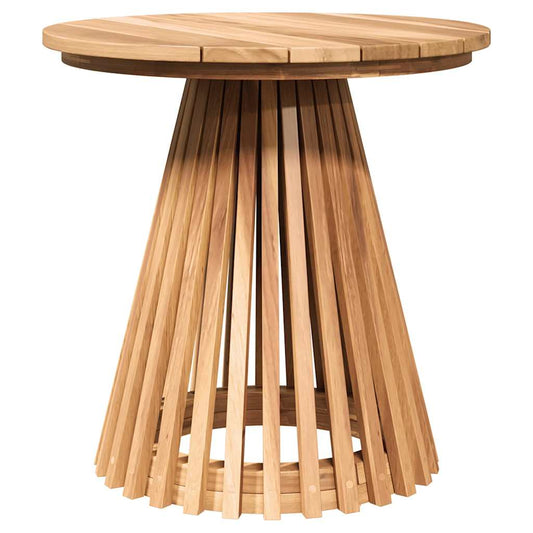 Mesa Lateral Marrón 50 X 50 X 49,5 Cm Madera De Teca Maciza