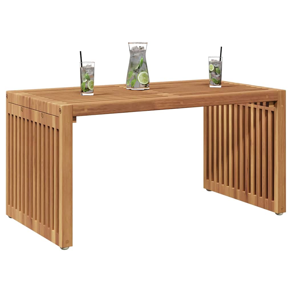 Mesa Auxiliar De Jardín Marrón 70 X 37,5 X 35,5 Cm