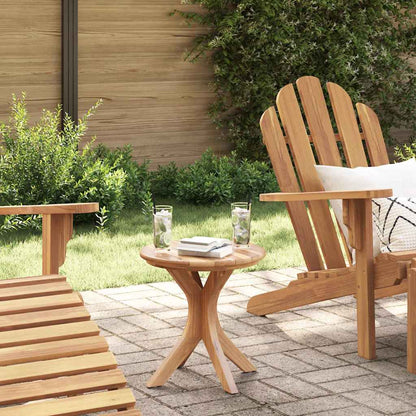 Mesa Lateral Marrón 55 X 55 X 51 Cm Madera De Teca Maciza