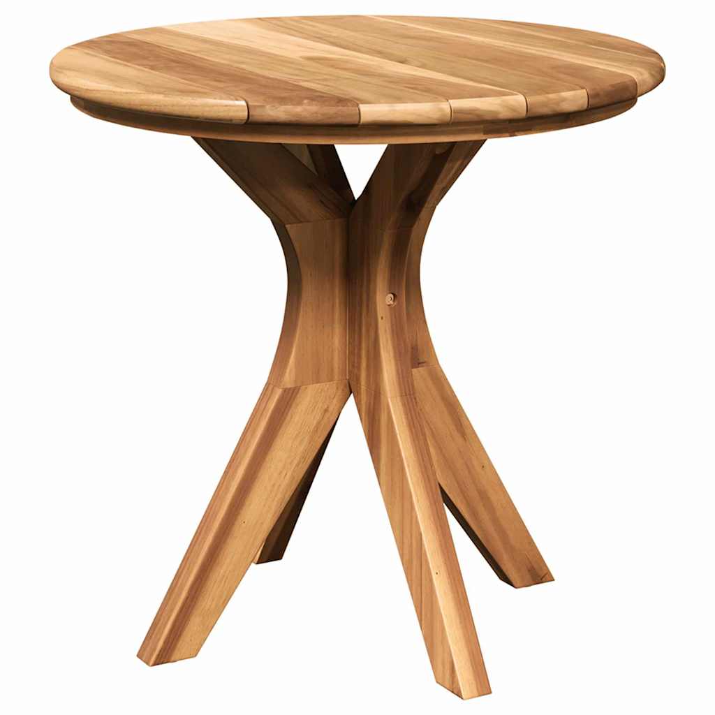 Mesa Lateral Marrón 55 X 55 X 51 Cm Madera De Teca Maciza