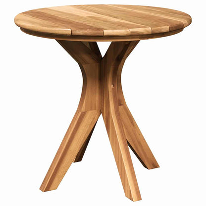 Mesa Lateral Marrón 55 X 55 X 51 Cm Madera De Teca Maciza
